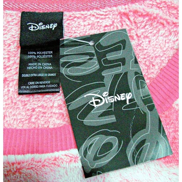 Disney Minnie Mouse Womens Fleece Pajama Pullover Top Sleepwear Pink Sz XXL - 2X - Picture 4 of 12